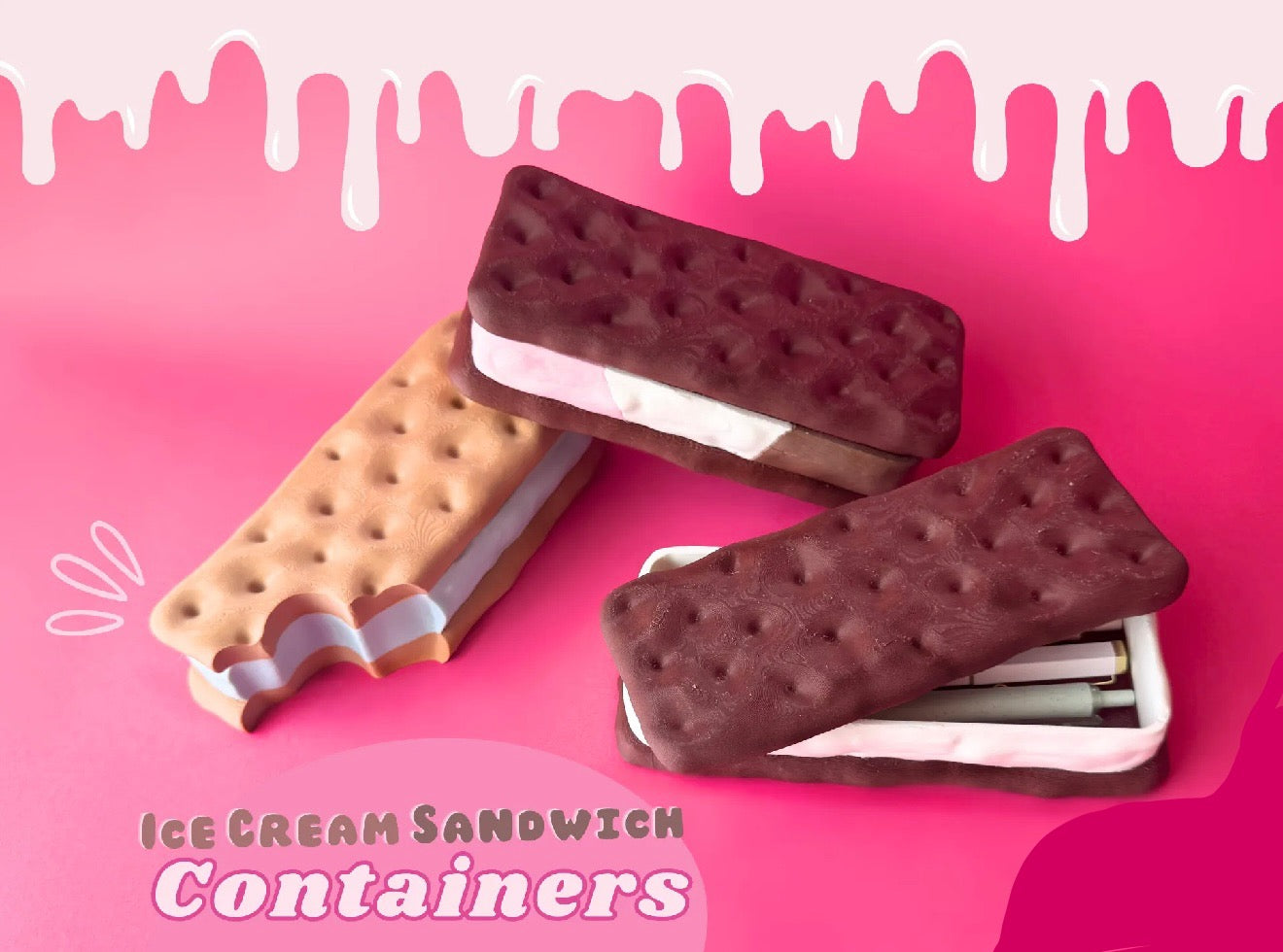 Ice Cream Sandwich Pen/Pencil Holder