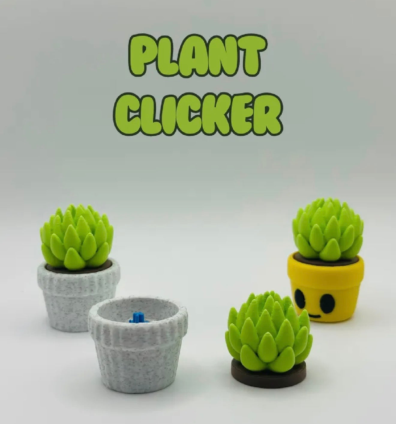 Succulent Plant Fidget Clicker