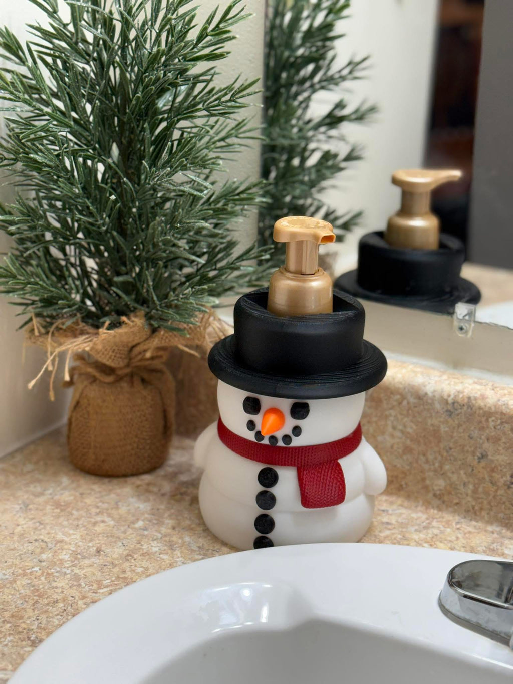 Snowman Soap Holder