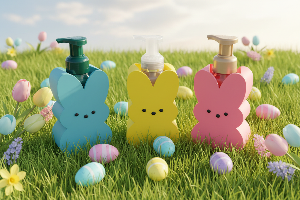 Peeps Bunny Soap Holders Easter Background