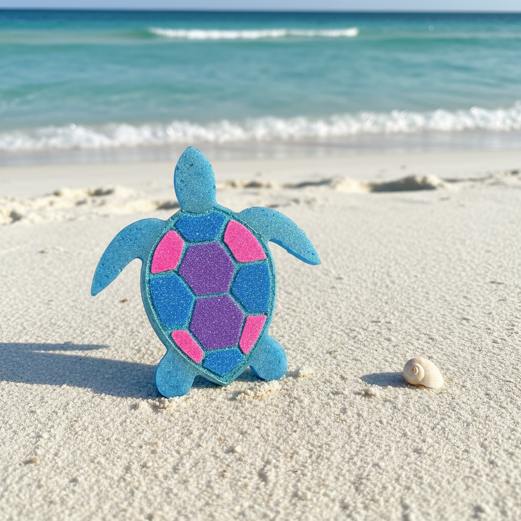 Turtle Freshie on a beach